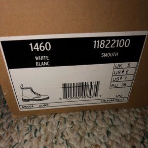White Dr. Marten Boots.